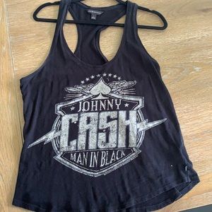 Cute Johnny Cash Racerback Tank